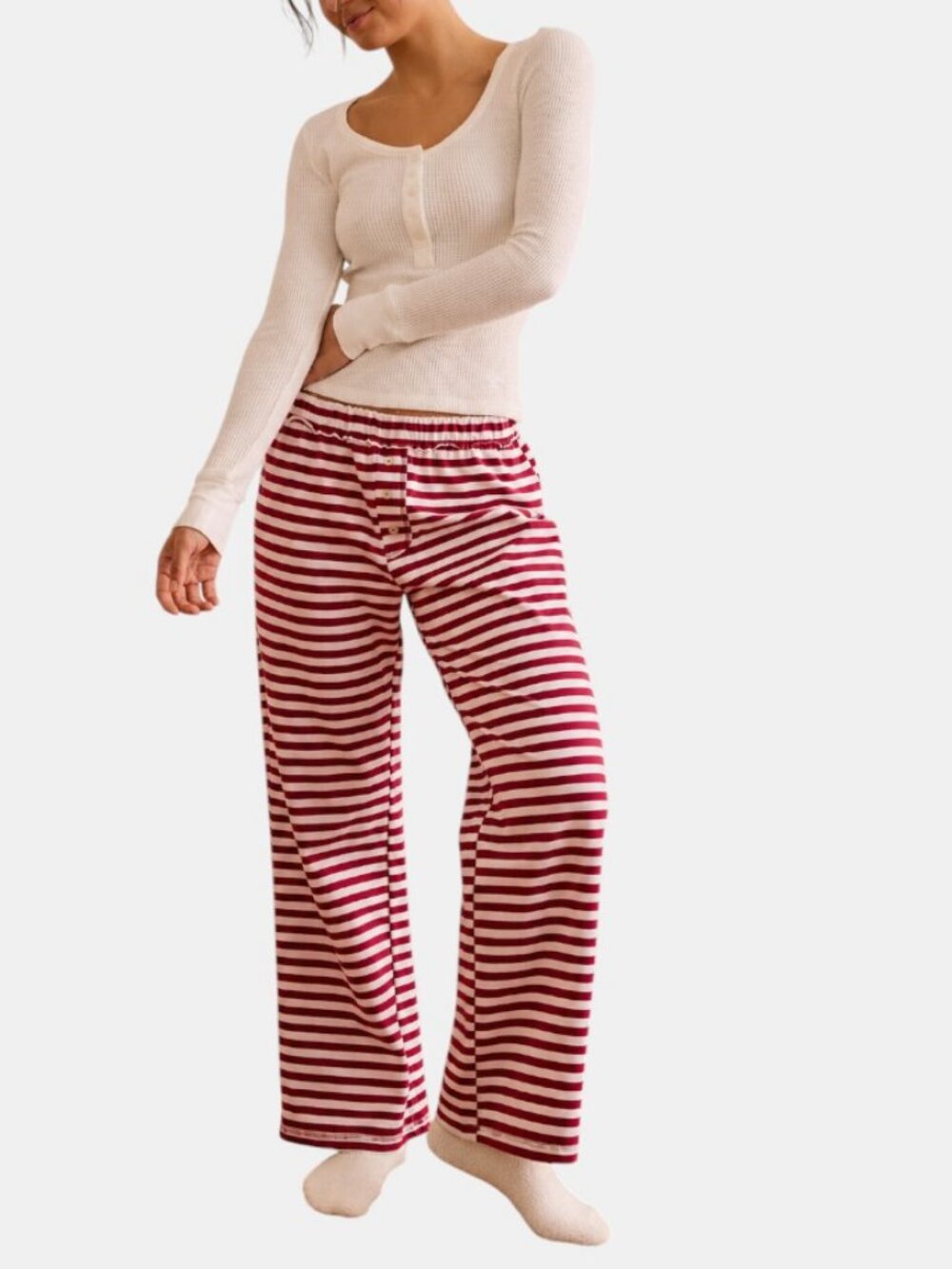 NWT ALTAR'D STATE AS REVIVAL PEACEFUL DRIFT STRIPED LOUNGE PANTS SIZE XL